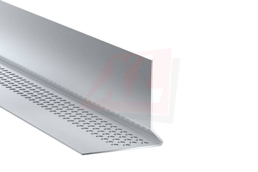 HARDIE GEVENTILEERD STARTPROFIEL BRUTE ALUMINIUM 25+8 X 50MM