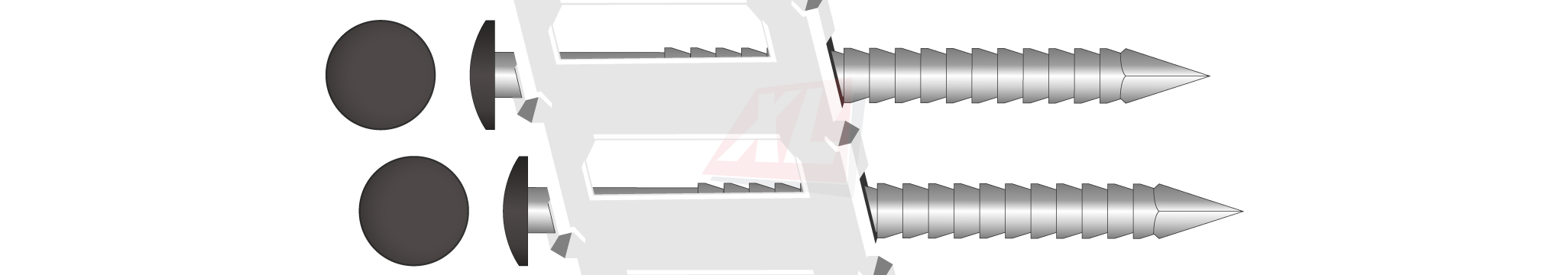 CC BK NAGEL 15º ROL Ø 6,0MM 2,6 X 65MM INOX A4 RAL XXXX