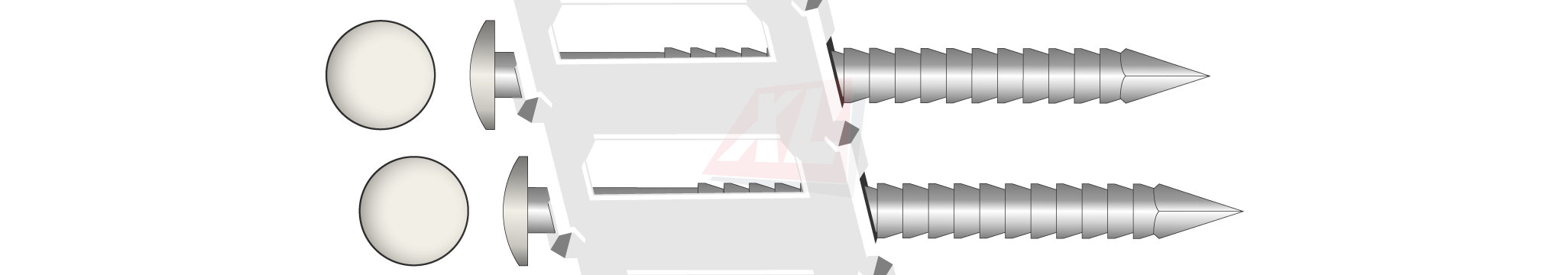 CC BK NAGEL 15º ROL Ø 6,0MM 2,6 X 35MM INOX A4 RAL XXXX