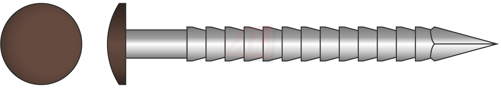 CC BK NAGEL DOOS Ø 6,0MM 2,6 X 50MM INOX A4 RAL XXXX