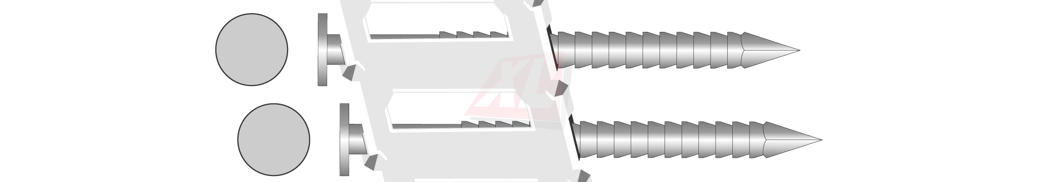 OVERDOOS PK ACHTERHOUT NAGEL 15º ROL 2,5 X 65MM VERZINKT ONGEKLEURD
