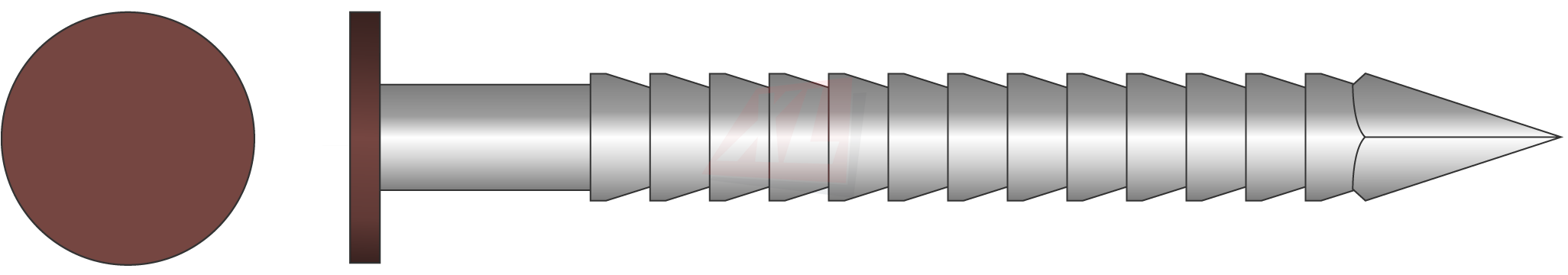 CC PK NAGEL DOOS Ø 6,0MM 2,9 X 65MM INOX A4 RAL XXXX