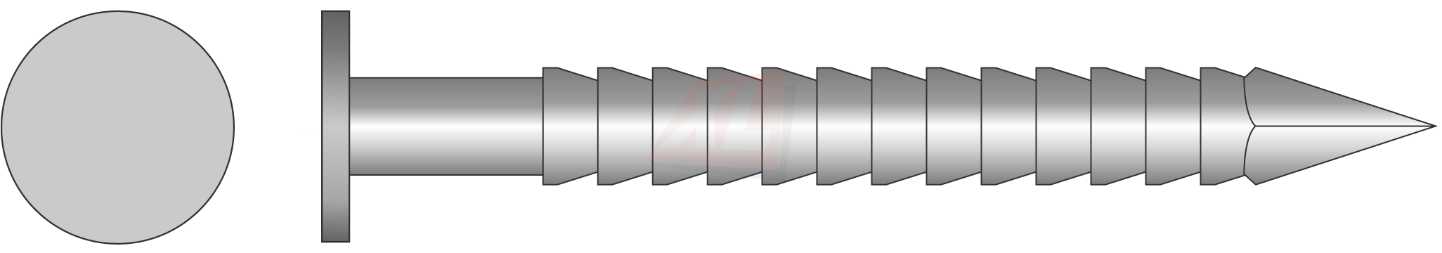 PK NAGEL VOOR RP DOOS Ø 6,0MM 2,9 X 25MM INOX A4 RAL XXXX
