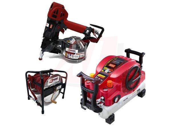 30 BAR TACKERSET: HN65 TACKER, COMPRESSOR EN 30 M1 SLANGHASPEL